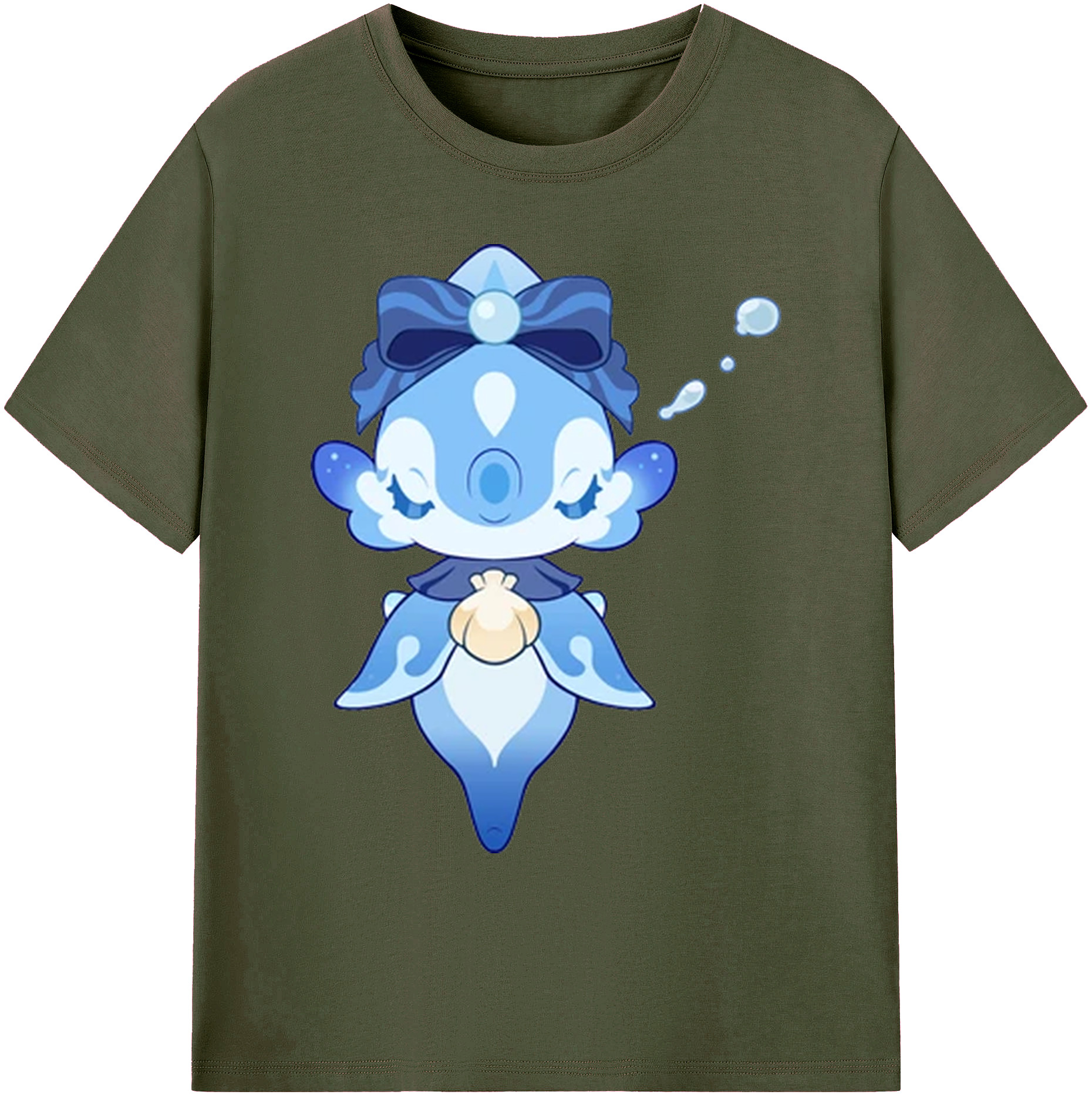 げんし神 フリーナ genshin Furina 綿100％ メンズ半袖Tシャツ｜肌触りやわらか＆通気性